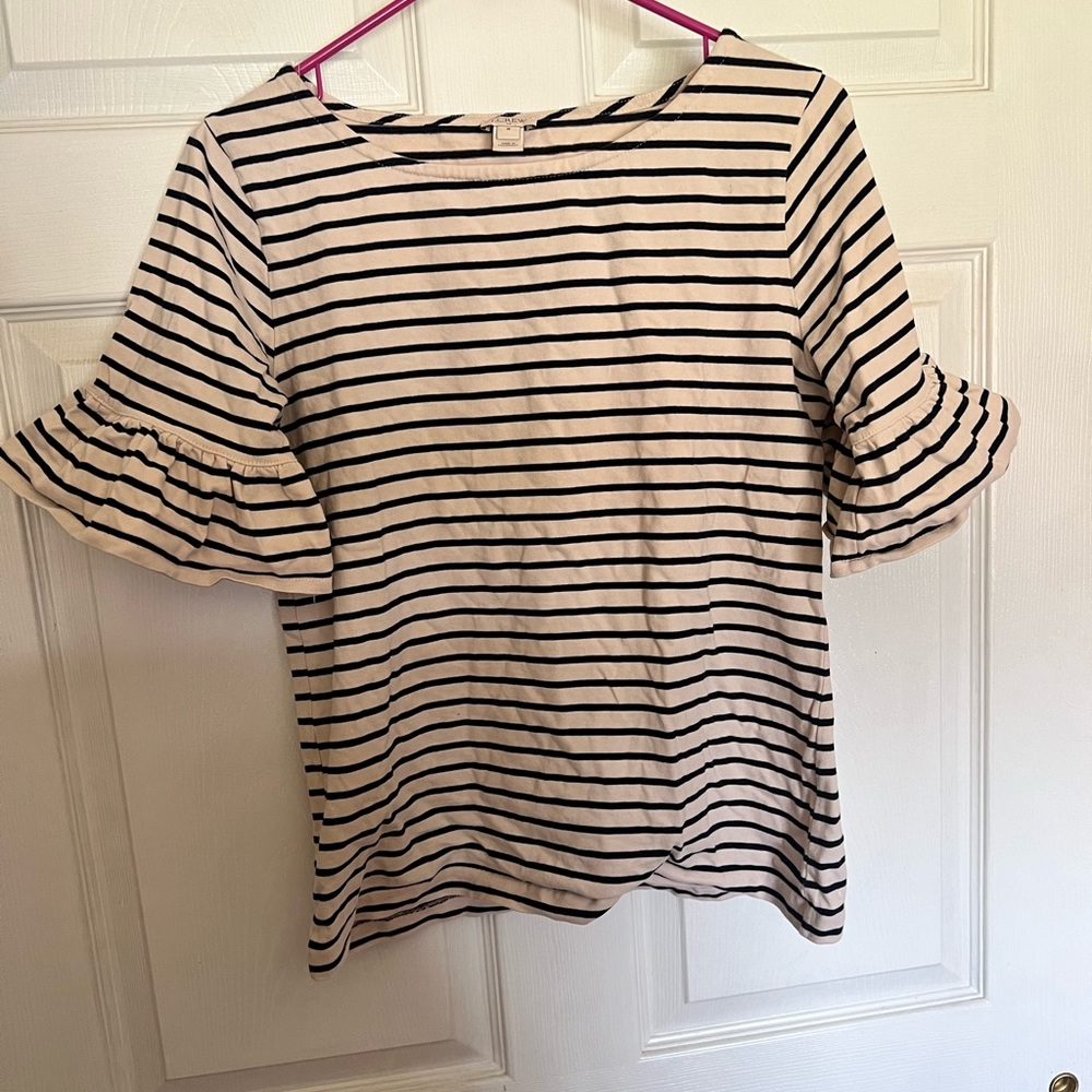 JCrew women’s summer fun ruffle top